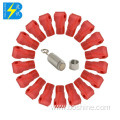 New 6mm red Plastic anti theif stop lock